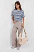 All Yours Organic Cotton Cropped T-Shirt *Stripe